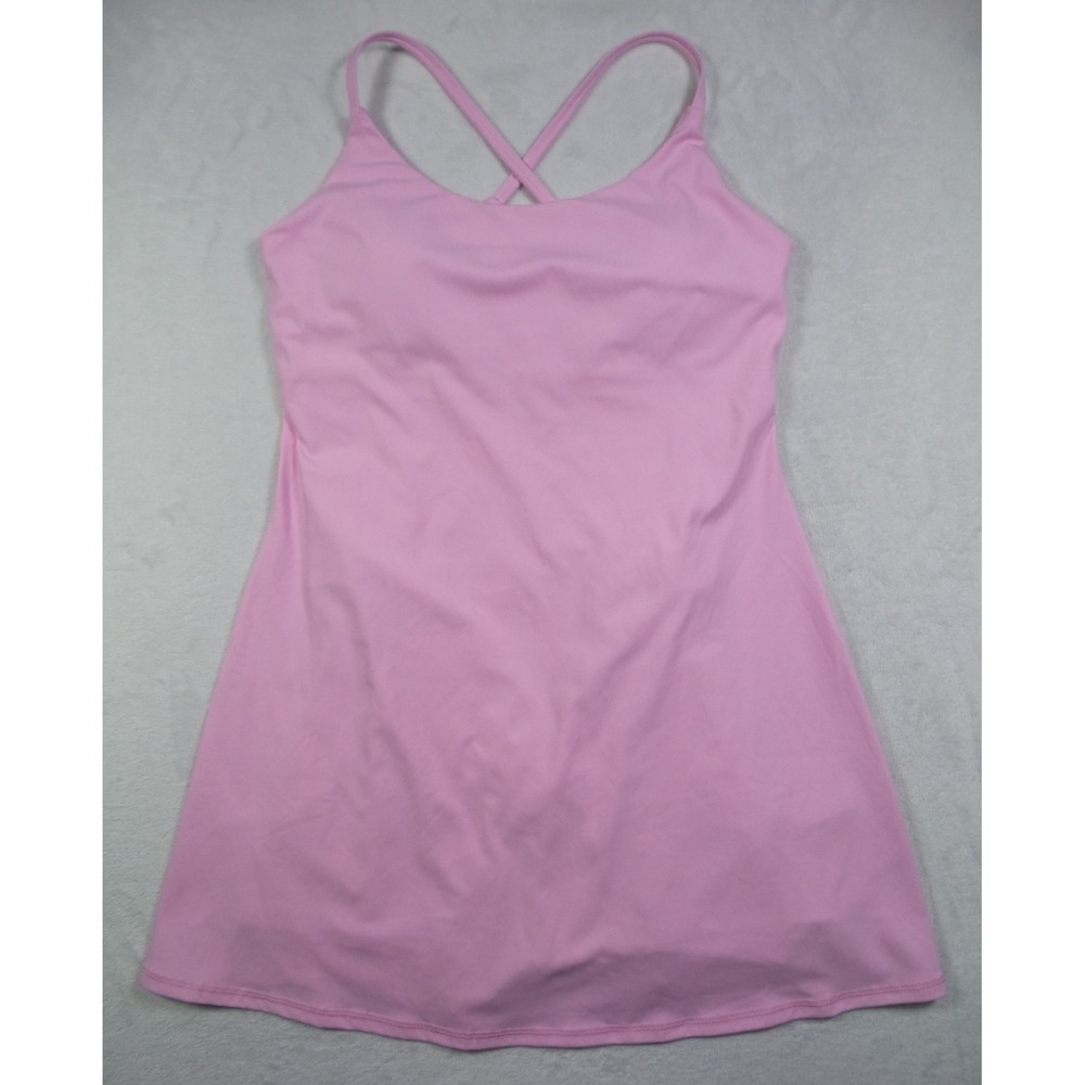 Halara Dress Womens Size Medium Pink SoftlyZero Plush Backless Active NWT